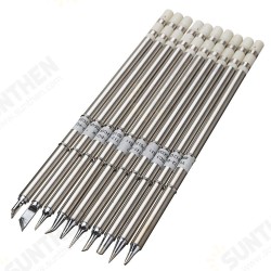 10pcs T12 Soldering Iron Tips Set for HAKKO FX951 FX952 10pcs T12 Soldering Iron Tips Set for HAKKO FX951 FX952