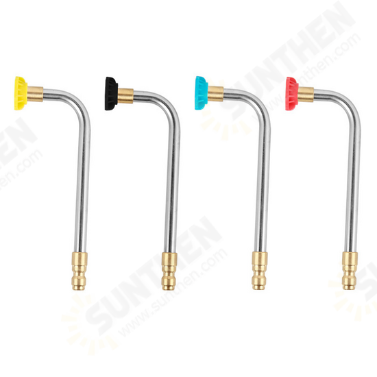 17cm 90 Degree High Pressure Washer Gutter Cleaner Attachment For Lance/Wand 1/4 Inch Quick Connector Spray Lance Nozzle Car Accessorie 17cm 90 Degree High Pressure Washer Gutter Cleaner Attachment For Lance/Wand 1/4 Inch Quick Connector Spray Lance Nozzle Car Accessorie