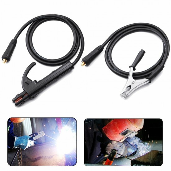 200A Groud Welding Earth Clamp Clip Set for MIG TIG ARC Welding Machine 1.5M Cable 10-25 Plug