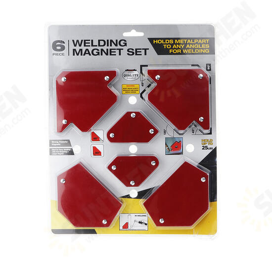 6pcs Triangle Welding Positioner Magnetic Fixed Angle Soldering Locator Without Switch 6pcs Triangle Welding Positioner Magnetic Fixed Angle Soldering Locator Without Switch
