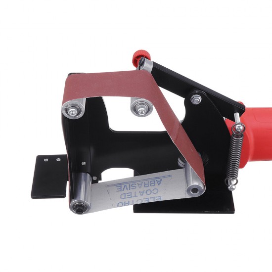 Large Size Angle Grinder Belt Sander Attachment 50mm Wide Metal Wood Sanding Belt Adapter for 115 125 Angle Grinder