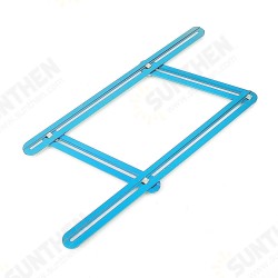 Muiti-color Aluminum Template Ruler Multifunction Four Square Folding Ruler Muiti-color Aluminum Template Ruler Multifunction Four Square Folding Ruler