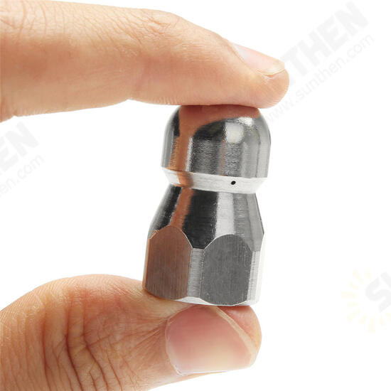 G1/4 1 Front 3 Rear Drain Nozzle Pressure Washer Sewer Pipe Laser Cleaning Jet G1/4 1 Front 3 Rear Drain Nozzle Pressure Washer Sewer Pipe Laser Cleaning Jet