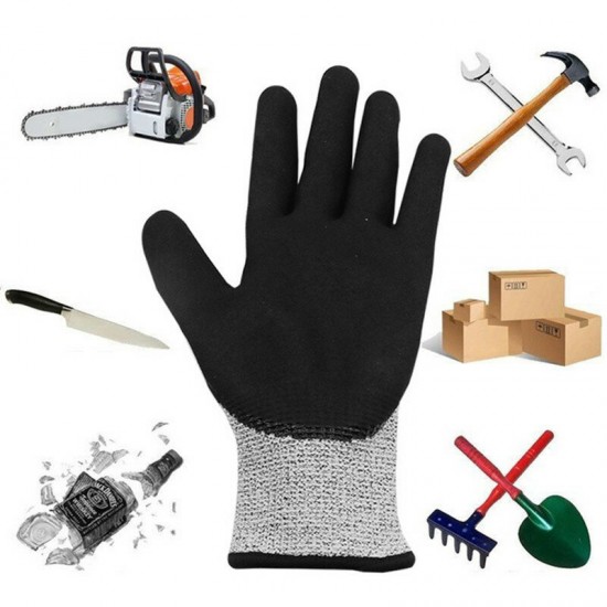 Grade Level 5 Resistant Gloves Wear-resistant Cut-resistant Gloves for Mechanical Operation Handling Hand Protection