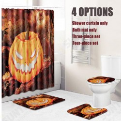 Halloween Shower Curtain Toilet Soft Velvet Non-slip Kitchen Mat Type 3 Halloween Shower Curtain Toilet Soft Velvet Non-slip Kitchen Mat Type 3
