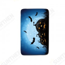 Halloween Shower Curtain Toilet Soft Velvet Non-slip Kitchen Mat Type 4