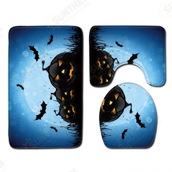 Halloween Shower Curtain Toilet Soft Velvet Non-slip Kitchen Mat Type 4 Halloween Shower Curtain Toilet Soft Velvet Non-slip Kitchen Mat Type 4