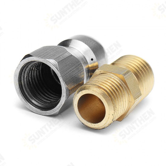 High Pressure Drain Nozzle 1 Front 3 Rear M14 Thread For Pipe Dredge Cleaning High Pressure Drain Nozzle 1 Front 3 Rear M14 Thread For Pipe Dredge Cleaning