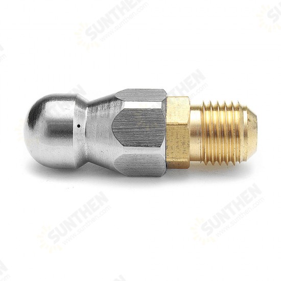 High Pressure Drain Nozzle 1 Front 3 Rear M14 Thread For Pipe Dredge Cleaning High Pressure Drain Nozzle 1 Front 3 Rear M14 Thread For Pipe Dredge Cleaning