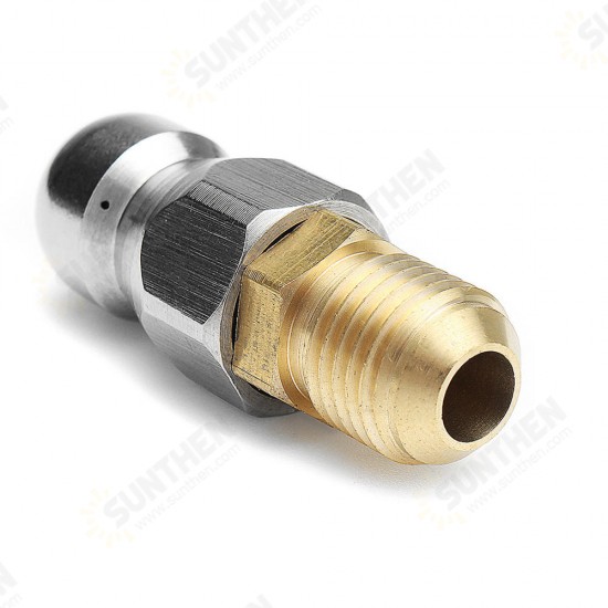 High Pressure Drain Nozzle 1 Front 3 Rear M14 Thread For Pipe Dredge Cleaning High Pressure Drain Nozzle 1 Front 3 Rear M14 Thread For Pipe Dredge Cleaning