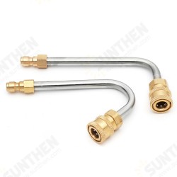 High Pressure Washer Gutter Rod Cleaner Attachment For Lance/Wand 1/4 Inch Quick Connect