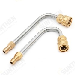 High Pressure Washer Gutter Rod Cleaner Attachment For Lance/Wand 1/4 Inch Quick Connect