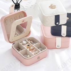 Jewelry Box Organizer Portable Travel Leather Jewellery Ornaments Case Storage Jewelry Box Organizer Portable Travel Leather Jewellery Ornaments Case Storage