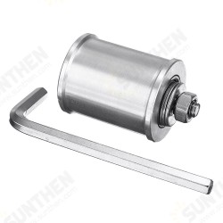 30/50mm DIY Double Bearing Driving Wheel Belt Sander Conveyor Guide Wheel With 8mm Shaft Rod / Wrench