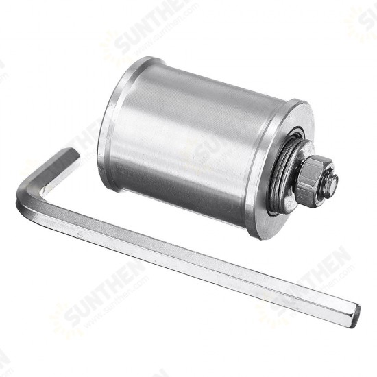 30/50mm DIY Double Bearing Driving Wheel Belt Sander Conveyor Guide Wheel With 8mm Shaft Rod / Wrench 30/50mm DIY Double Bearing Driving Wheel Belt Sander Conveyor Guide Wheel With 8mm Shaft Rod / Wrench