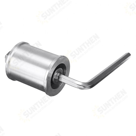 30/50mm DIY Double Bearing Driving Wheel Belt Sander Conveyor Guide Wheel With 8mm Shaft Rod / Wrench 30/50mm DIY Double Bearing Driving Wheel Belt Sander Conveyor Guide Wheel With 8mm Shaft Rod / Wrench