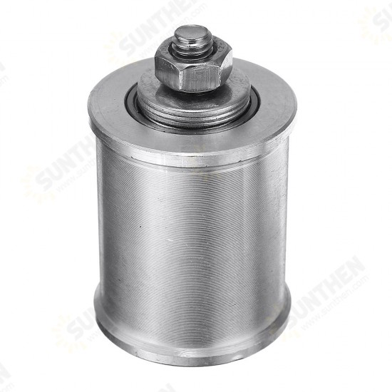 30/50mm DIY Double Bearing Driving Wheel Belt Sander Conveyor Guide Wheel With 8mm Shaft Rod / Wrench 30/50mm DIY Double Bearing Driving Wheel Belt Sander Conveyor Guide Wheel With 8mm Shaft Rod / Wrench