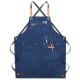 Multi-pocket Canvas Work Apron Washable Dust-proof Apron For Craftsman Carpenter Mason Multi-pocket Canvas Work Apron Washable Dust-proof Apron For Craftsman Carpenter Mason