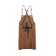 Multi-pocket Canvas Work Apron Washable Dust-proof Apron For Craftsman Carpenter Mason