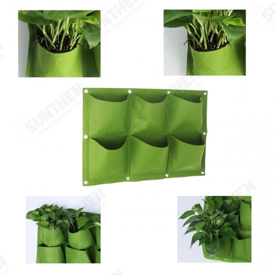 Multi-pocket Wall Hanging Planting Bag Fabric Grow Bag Multi-pocket Wall Hanging Planting Bag Fabric Grow Bag