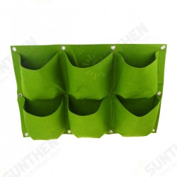 Multi-pocket Wall Hanging Planting Bag Fabric Grow Bag