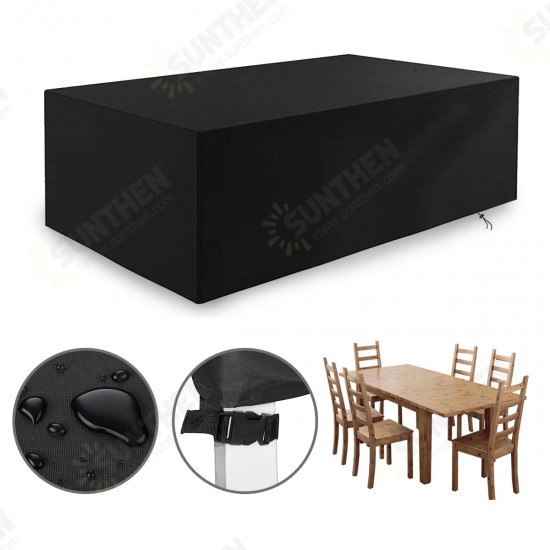 Outdoor Patio Furniture Cover Rectangular Garden Rattan Table Cover Waterproof Cover Outdoor Patio Furniture Cover Rectangular Garden Rattan Table Cover Waterproof Cover