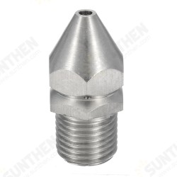 Pressure Washer Drain Sewer Cleaning Jetter Nozzle 4 Jet 1/4 Inch Male