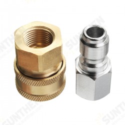 Pressure Washer Quick Release Adapter 3/8 Inch 14.8mm Coupling Connector Set Pressure Washer Quick Release Adapter 3/8 Inch 14.8mm Coupling Connector Set