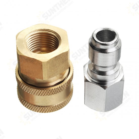 Pressure Washer Quick Release Adapter 3/8 Inch 14.8mm Coupling Connector Set