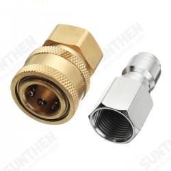 Pressure Washer Quick Release Adapter 3/8 Inch 14.8mm Coupling Connector Set Pressure Washer Quick Release Adapter 3/8 Inch 14.8mm Coupling Connector Set