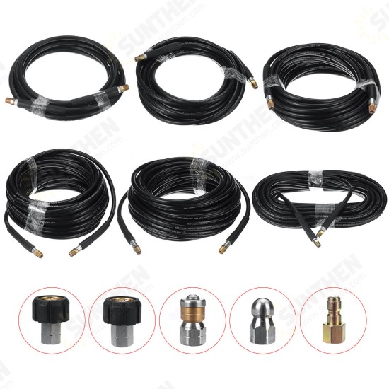 Pressure Washer Replaced Hose 40MPa 5800PSI W/ 5 x Adapter For Most of Karcher