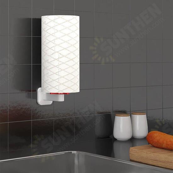 Roll Paper Holder Toilet Kitchen Tissue Towel Storage Organizer Hanging Rack