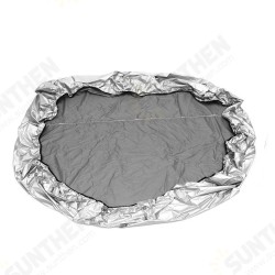 Square Hot Tub Spa Cover Cap Waterproof Protector Harsh Weather Guard Oxford Fabric Silver Square Hot Tub Spa Cover Cap Waterproof Protector Harsh Weather Guard Oxford Fabric Silver