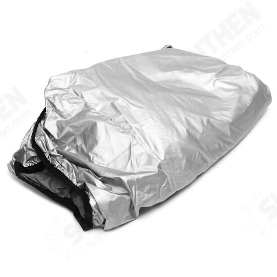 Square Hot Tub Spa Cover Cap Waterproof Protector Harsh Weather Guard Oxford Fabric Silver