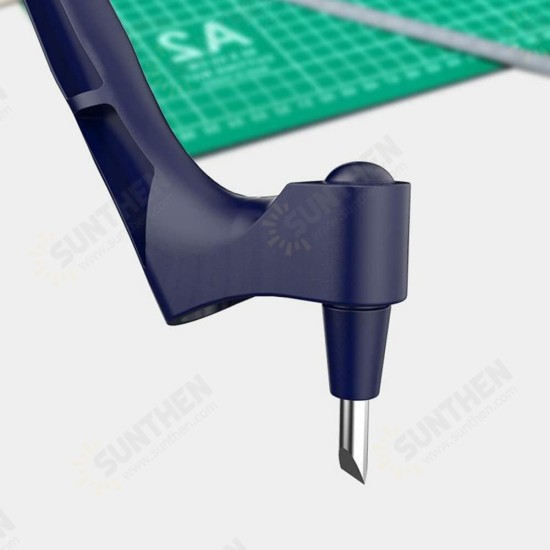 Stainless Steel Craft Knive with Engraving Board 360-Degree Rotating Blade Craft Cutting Tools for Craft Stencil Stainless Steel Craft Knive with Engraving Board 360-Degree Rotating Blade Craft Cutting Tools for Craft Stencil
