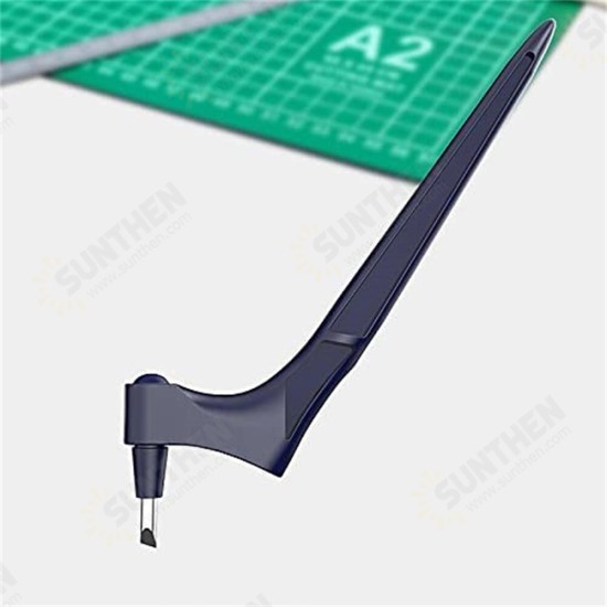 Stainless Steel Craft Knive with Engraving Board 360-Degree Rotating Blade Craft Cutting Tools for Craft Stencil Stainless Steel Craft Knive with Engraving Board 360-Degree Rotating Blade Craft Cutting Tools for Craft Stencil