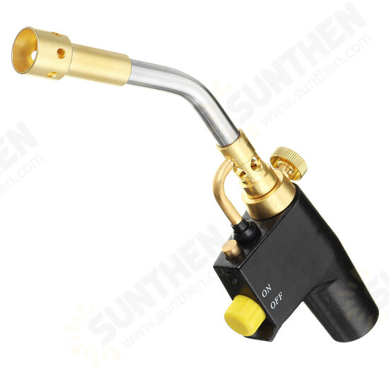 TS8000 Type High Temperature Brass Mapp Gas Torch Propane Welding Pipe With a Replaceable Brass Welding Torch Head