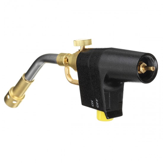 TS8000 Type High Temperature Brass Mapp Gas Torch Propane Welding Pipe With a Replaceable Brass Welding Torch Head