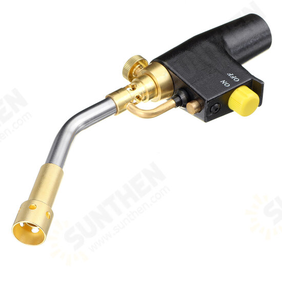 TS8000 Type High Temperature Brass Mapp Gas Torch Propane Welding Pipe With a Replaceable Brass Welding Torch Head