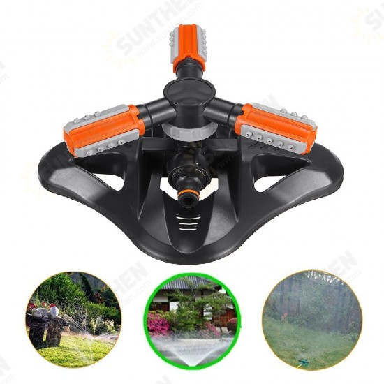 Three-prong Rotating Multifunctional Omni-directional Convenient Automatic Irrigation Sprinkler with Disc Base Three-prong Rotating Multifunctional Omni-directional Convenient Automatic Irrigation Sprinkler with Disc Base
