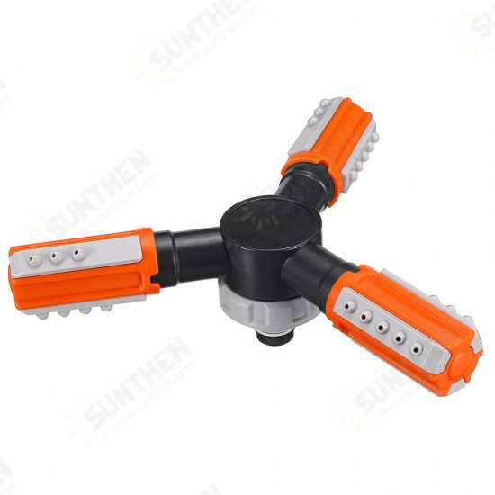 Three-prong Rotating Multifunctional Omni-directional Convenient Automatic Irrigation Sprinkler with Disc Base Three-prong Rotating Multifunctional Omni-directional Convenient Automatic Irrigation Sprinkler with Disc Base