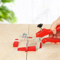 Tile Leveling System Kit Including 1pc 1/8 Inch Push Plier with 100pcs 1/2/3mm Leveler Spacers Clips and 100pcs Reusable Wedges DIY Tile Tools Set Tile Leveling System Kit Including 1pc 1/8 Inch Push Plier with 100pcs 1/2/3mm Leveler Spacers Clips and 100pcs Reusable Wedges DIY Tile Tools Set