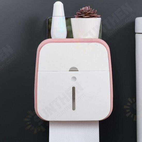 Toilet Hand Paper Towel Dispenser Tissue Box Holder Wall Mounted Bathroom Kit