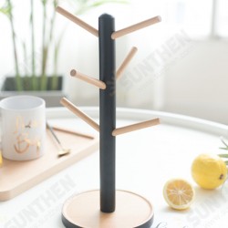 Tree Branch Type Wooden Cup Holder Kitchen Shelf For Coffee And Tea Cup Draining Tree Branch Type Wooden Cup Holder Kitchen Shelf For Coffee And Tea Cup Draining