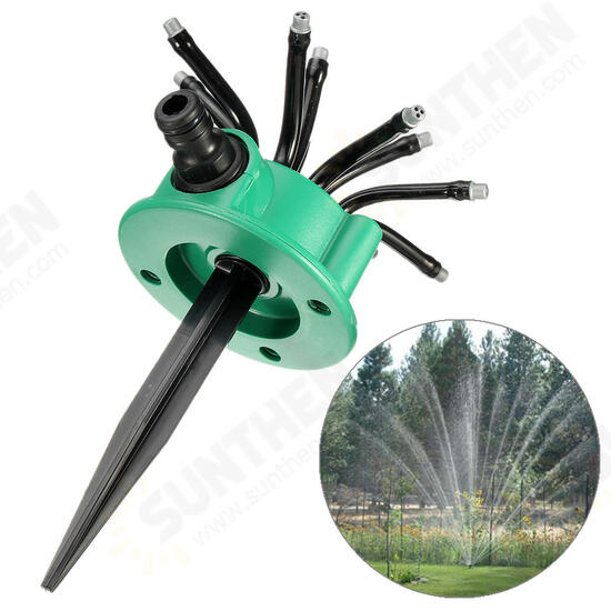 Upgarde Flexible Sprayer Sprinkler Noodlehead Irrigation Spray Lawn Garden Yard Watering with Stand