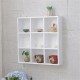 Wall Mounted Storage Shelf Wooden Hanging Shelf Wall Display Rack Holder