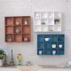 Wall Mounted Storage Shelf Wooden Hanging Shelf Wall Display Rack Holder