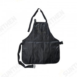 Waxed Canvas Work Apron Waterproof Pockets Garden Kitchen Tool Woodworking Cloth