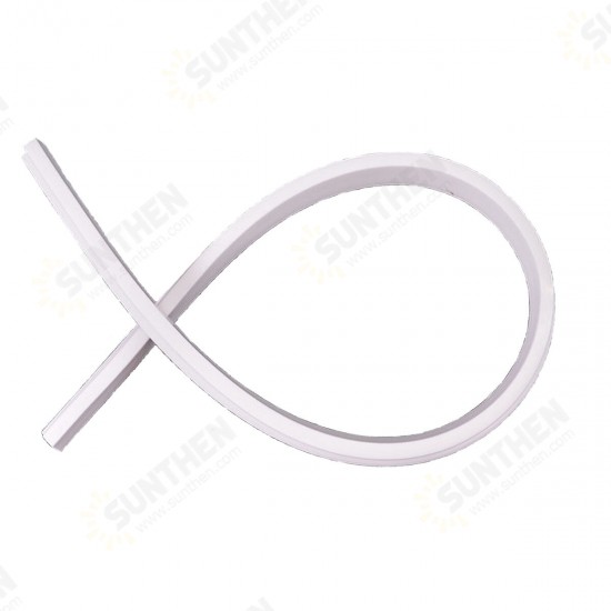 White Silicone Flexible Bathroom And Kitchen Water Stopper Water Retaining Stripe