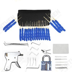 40Pcs Unlocking Practice Training Lock Key Extractor Padlock Lockpick Tool Kit 40Pcs Unlocking Practice Training Lock Key Extractor Padlock Lockpick Tool Kit